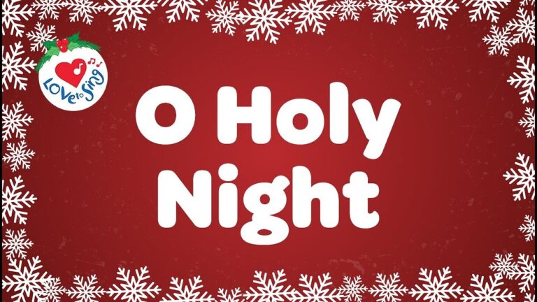O Holy Night with Lyrics|