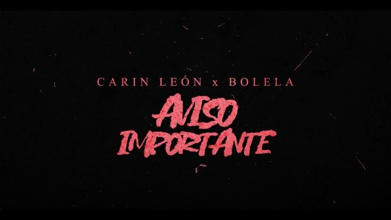 Aviso importante Lyrics