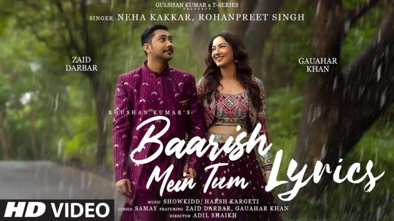 baarish mein tum lyrics