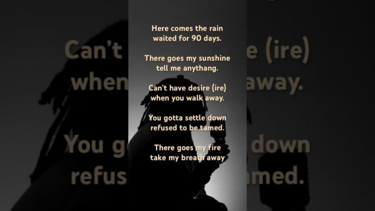Quench My Flame Lyrics